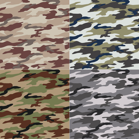seamless camouflage patternのイラスト素材