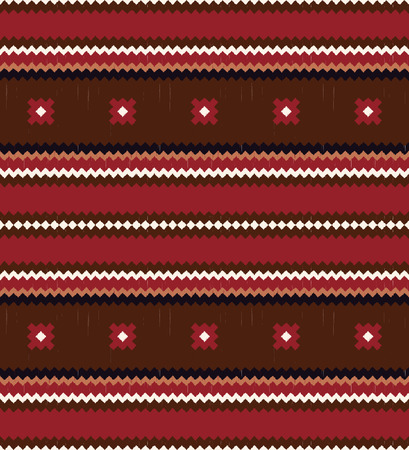 seamless ethnic horizontal stripes patternのイラスト素材