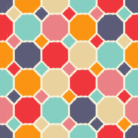 seamless geometric polygon pattern tilesのイラスト素材