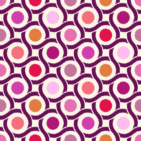 seamless geometric circle abstract patternのイラスト素材