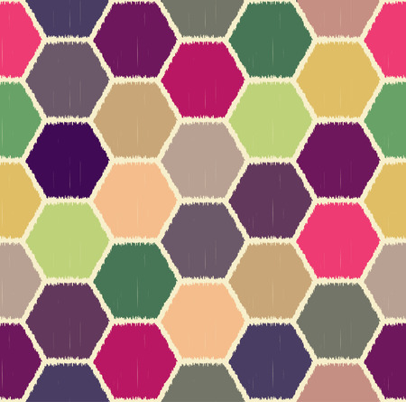 seamless hexagonal patternのイラスト素材