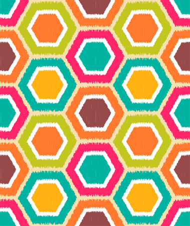 seamless hexagonal patternのイラスト素材