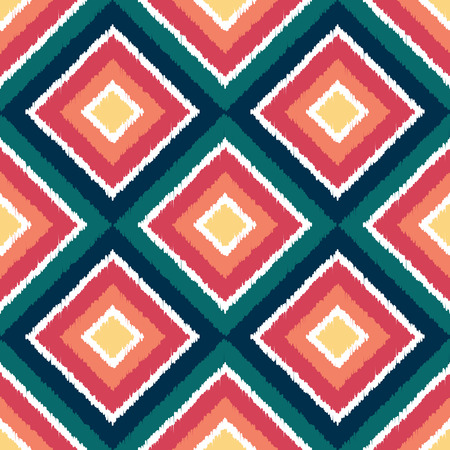 seamless geometric colorful rhombus patternのイラスト素材
