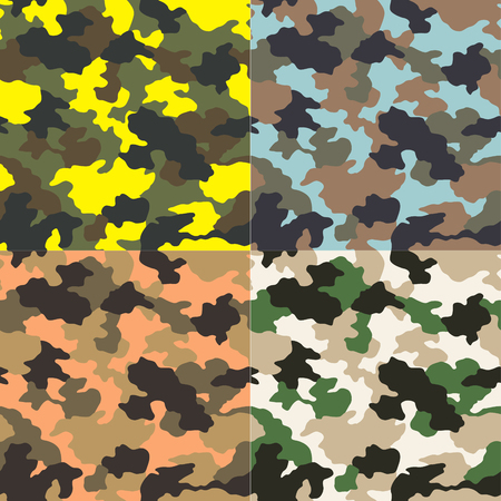 seamless camouflage patternのイラスト素材