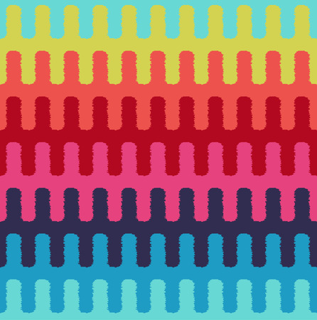 seamless colorful wave patternのイラスト素材