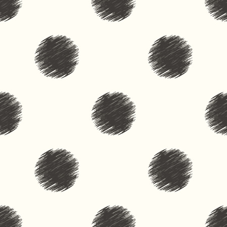 seamless polka dots patternのイラスト素材