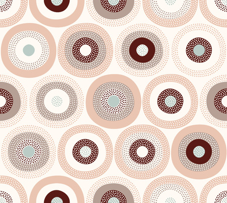 seamless circle dots patternのイラスト素材