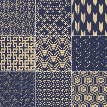 seamless japanese mesh pattern