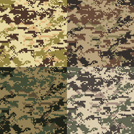 seamless camouflage patternのイラスト素材