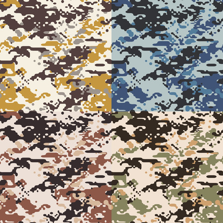 seamless camouflage patternのイラスト素材