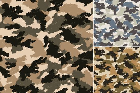 seamless camouflage patternのイラスト素材