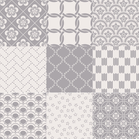 seamless traditional japanese patternのイラスト素材