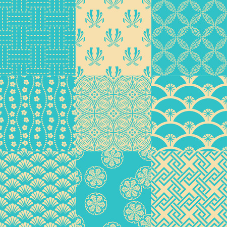 seamless traditional japanese patternのイラスト素材