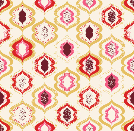 seamless doodle dots abstract ornament patternのイラスト素材