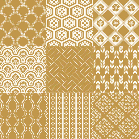 seamless japanese traditional patternのイラスト素材