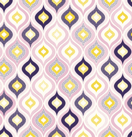 seamless dots geometric patternのイラスト素材