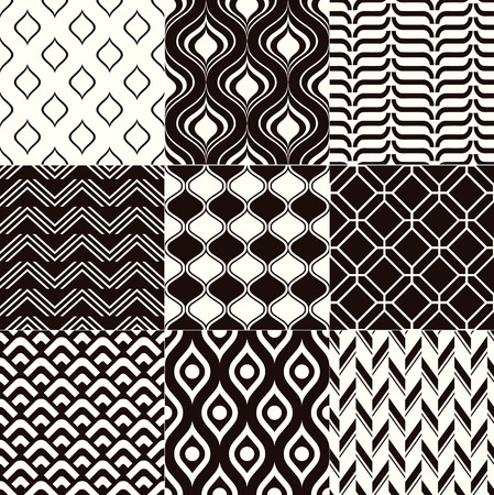 repeated monochrome geometric textured backgroundのイラスト素材