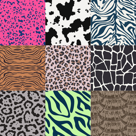 repeated wild animal skin texture patternのイラスト素材