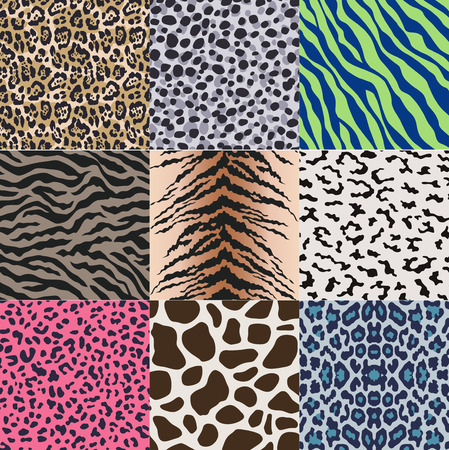 repeated wild animal skin texture patternのイラスト素材