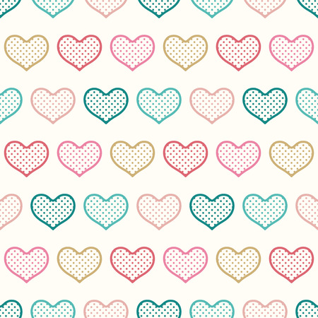 seamless heart patternのイラスト素材