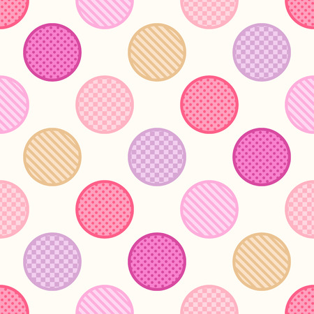 seamless texture circle dots background patternのイラスト素材
