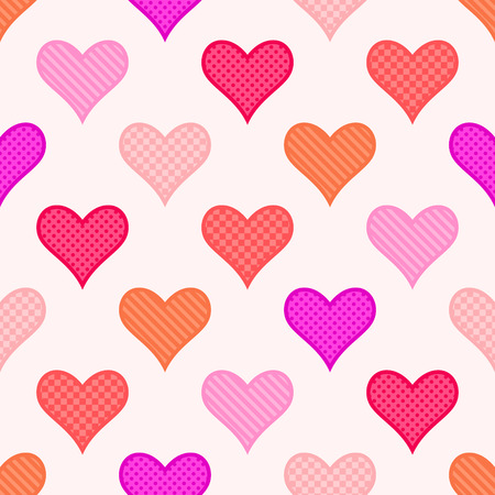 seamless heart symbol texture backgroundのイラスト素材