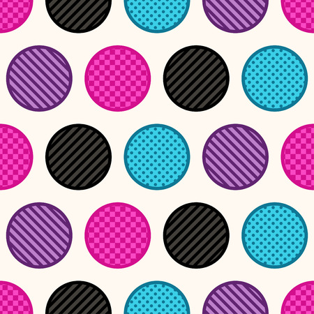 seamless texture colorful circle dots backgroundのイラスト素材