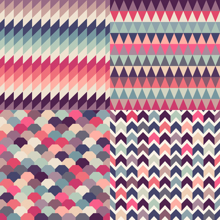 seamless multicolor geometric pattern textured backgroundのイラスト素材