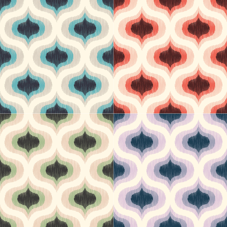 Funky colorful texture seamless background.のイラスト素材