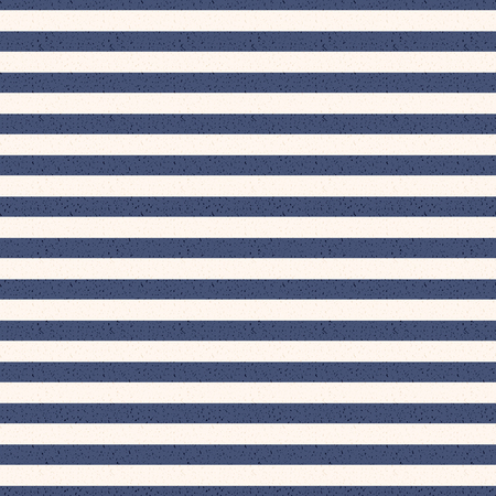 Navy Blue and White Stripes Seamless Pattern - Horizontal navy blue and white stripes seamless patternのイラスト素材