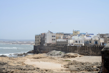 Essaouira in Morocco city walls by the atlantic oceanのeditorial素材