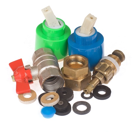 Set of plumbing equipmentの写真素材