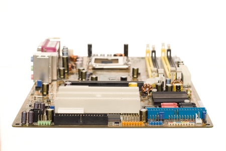 Printed circuit board isolated on the white background