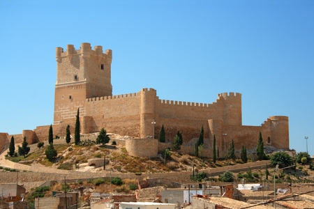 Villena Castle in Costa Blanca Alicante Spain. Villena is the part of Route of the Castles of Vinalopoのeditorial素材