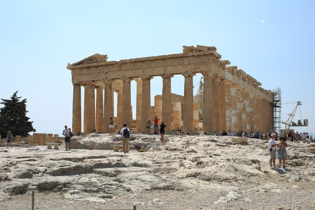 Parthenon in Acropolis, Athens, Greeceのeditorial素材