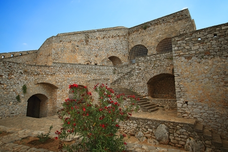Palamidi Fortress in Nafplion, Argolis Peloponnese, Greeceのeditorial素材