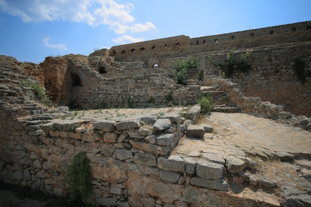 Palamidi Fortress in Nafplion, Argolis Peloponnese, Greeceの写真素材
