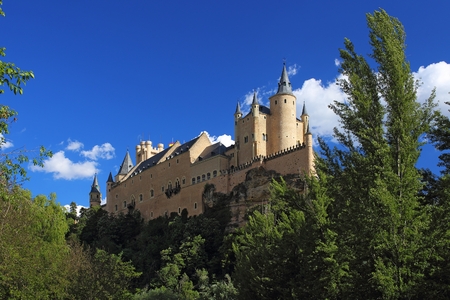 Segovia, Spain. The Alcazar of Segovia. Castilla y Leonの写真素材