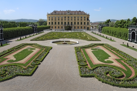 Royal Palace Schoenbrunn in Vienna, Austriaのeditorial素材