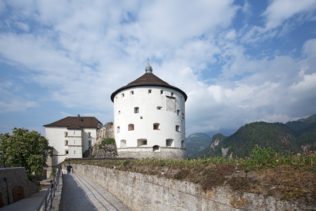 Kufstein fortress on a hilltop, Tyrol, Austriaのeditorial素材