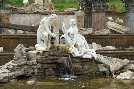 Royal Palace Schoenbrunn in Vienna, Austriaの写真素材
