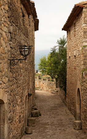 Siurana, a highland village of the municipality of the Cornudella de Montsant in the comarca of Priorat, Tarragona, Catalonia, Spain. Is a popular touristic landmark.の写真素材