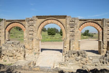 Ruins of Medina Azahara - vast, fortified Andalus palace-city built by Abd-ar-Rahman III (912-961)の写真素材