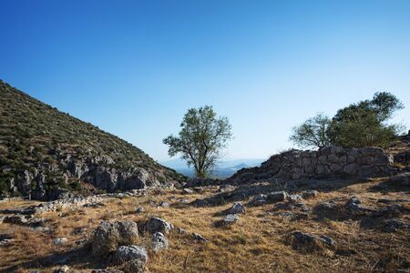 Mycenae - an archaeological site near Mykines in Argolis, Peloponnese, Greece. In the second...