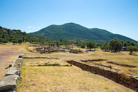 Ancient Messene city ruins, Peloponnese, Greeceのeditorial素材