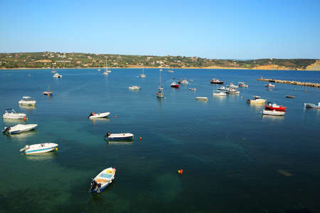 View to the sea from the Castle of Methoni - a medieval fortification in the port town of Methoni,...