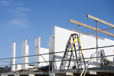 Construction of a house in the Netherlands