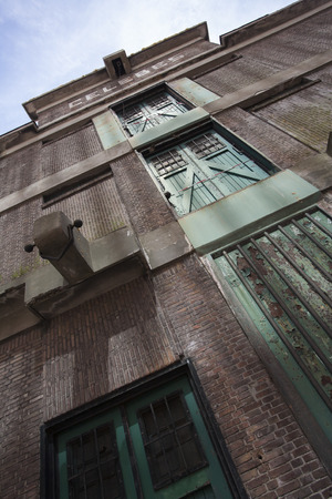 Old warehouse in Rotterdam named after the Indonesian island of Celebesの写真素材