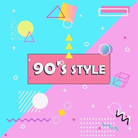 Abstract Memphis Backgroundのイラスト素材