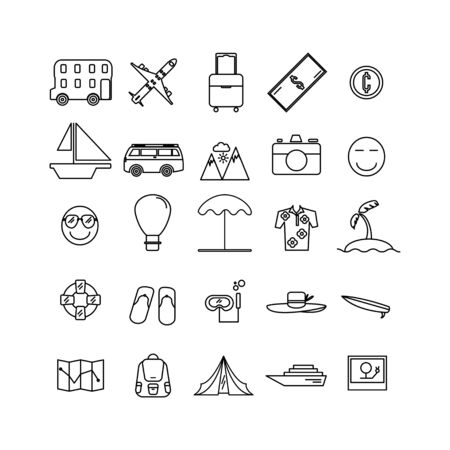 Set of Travel Iconのイラスト素材